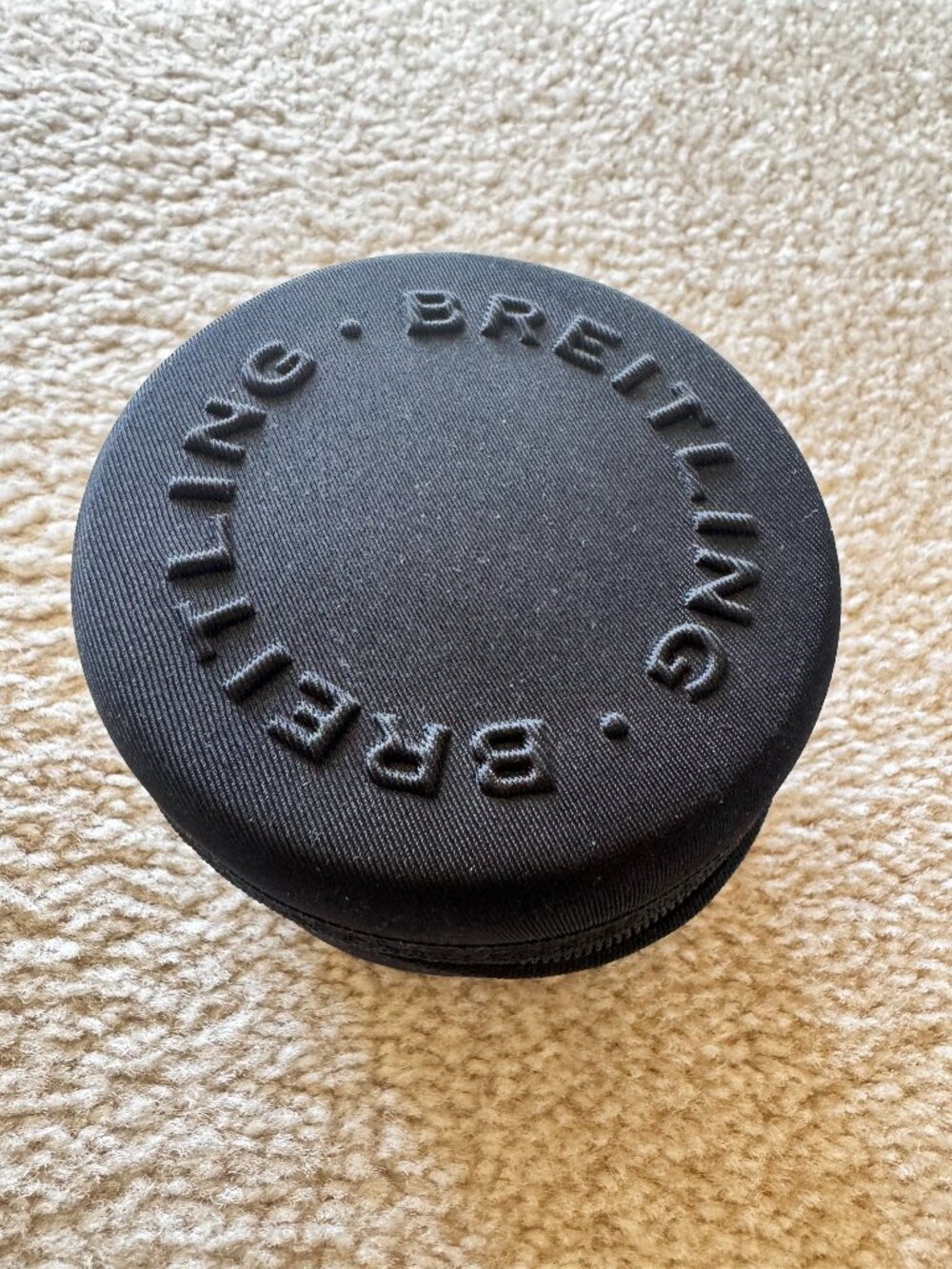 Breitling Watch Travel Case Black Softshell Zipper - Excl. Condition - Authentic